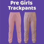 Pre girls brushed fleece track pants (sold in packs of 10)