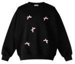 Pre girls pullover black with pink satin bows (Sold in packs of 5 pcs ) - Image 2