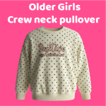 Older girls pullover spotty AOP (Sold in packs of 6 pcs )
