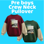 Pre boys fleece crew neck colour block(Sold in packs of 5)