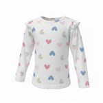 Pre girls long sleeve frill T shirt (Sold in packs of 5) - Image 2